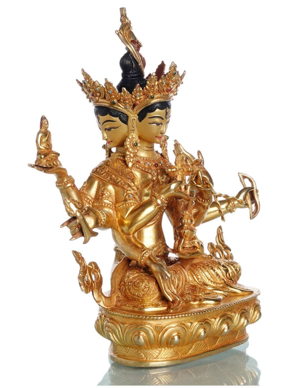 Namgyalma Statue vollfeuervergoldet 24 cm Premiumqualität kaufen