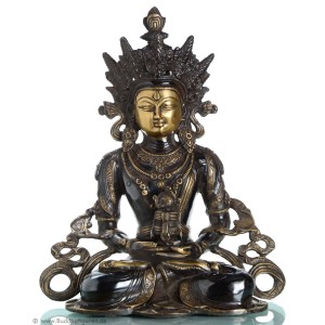 Amitayus 36  cm Buddha Statue dunkel