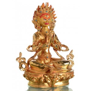 Angry Tara 21 cm feuervergoldet Buddha Statue