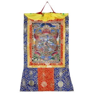 Thangka Wheel of Life Kunstdruck 63 x 105 cm