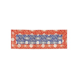 Altardecke  40 x 120 cm blau-rot