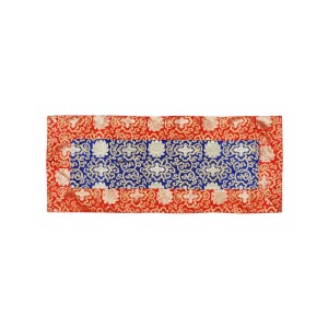 Altardecke 42 x 100 cm  blau-rot