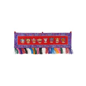 Wandbehang Tashi Tagey 90x23 rot quer