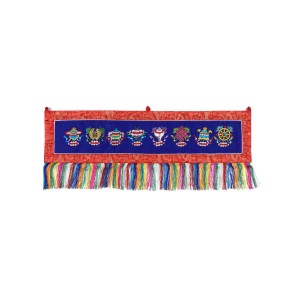 Wandbehang Tashi Tagey 90x23 blau quer