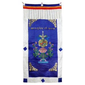 Türbehang Ashtamangala blau 94 x 180 cm