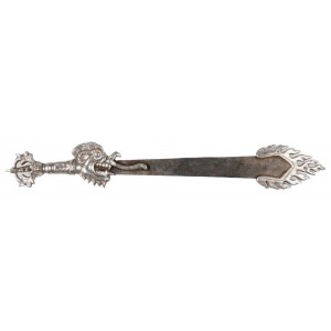 Phurba - Schwert  Messing 40 cm silbern