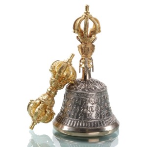 Nyingma Ghanta-Set  - Glocke mit Dorje 18 cm 