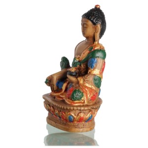 Akshobhya /Shakyamuni 9  cm Buddhastatue bemalt