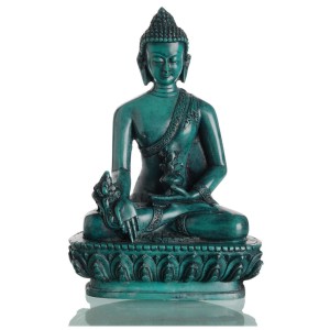 Medizinbuddha 13,5 cm Buddha Statue türkis