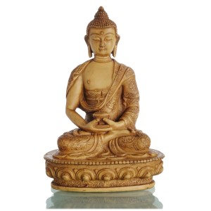 Amitabha Buddha Statue Resin 19 cm hell