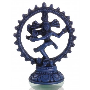 Nataraja Statue blau 11,5 cm