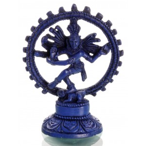 Nataraja Statue blau 14 cm