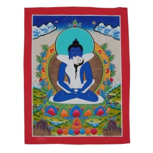 Thangka - Samantabhadra and Samantabhadri 23 x 34 cm