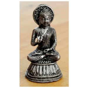 Buddha mini Amoghasiddhi metalic gesegnet
