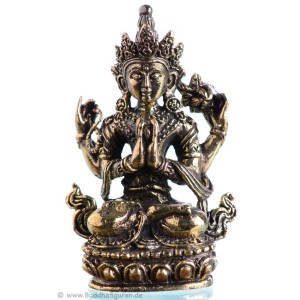 Avalokiteshvara - Chenresig  4,5 cm Buddha Statue