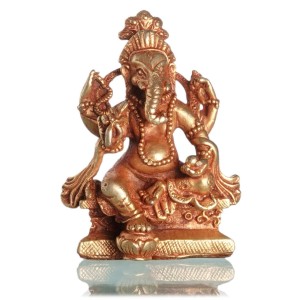 Ganesh 6,8 cm vollvergoldet