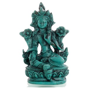 Grüne Tara 10 cm  Resin türkis