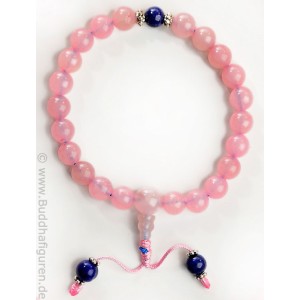 armband rosenquartz lapislazuli hand mala