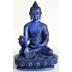 Medizin buddha statue blau
