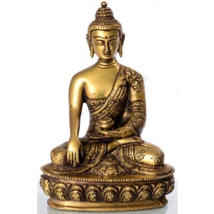 Akshobhya / Shakyamuni 20 cm Messing Buddhastatue