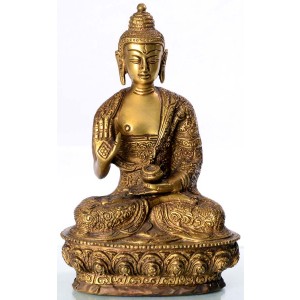 Amoghasiddhi 20 cm Buddha Statue Msssing zisiliert