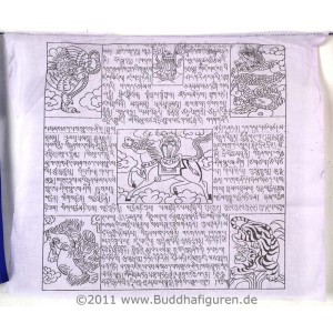 Gebetsfahnen  Baumwolle (25 Blatt) 12,5 m feine Qualität