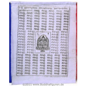 Gebetsfahnen  Baumwolle (25 Blatt)  OM MANI 6,25m
