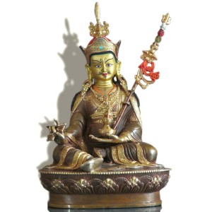 Guru Rinpoche - Padmasambhava 22 cm teilfeuervergoldet
