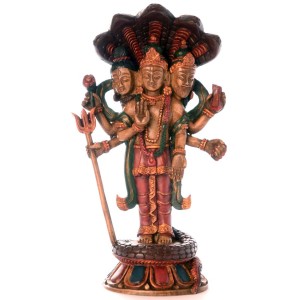 Trimurti 21 cm Resin bemalt