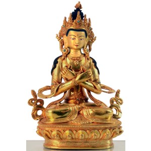 Vajradhara 22 cm vollfeuervergoldet Buddha Statue