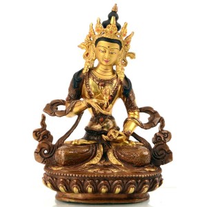 Vajrasattva 16 cm teilfeuervergoldet