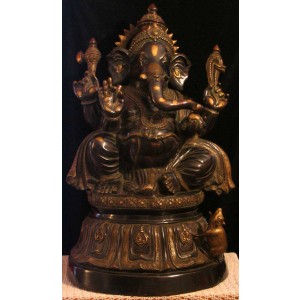 Ganesh sitting-Tempelganesh 91 cm