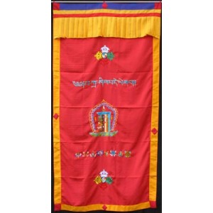 Türbehang bestickt Kalachakra