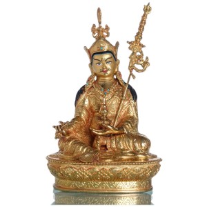 Padmasambhava - Guru Rinpoche 22,5 cm vollfeuervergoldet 3