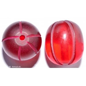 Resin-Perlen rot 24mm - 1 Perle 