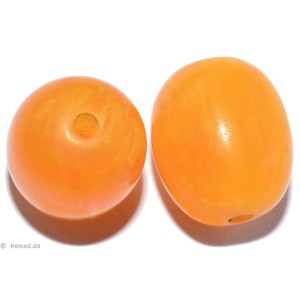 Resin-Perlen amber 20mm - 4 Perlen 