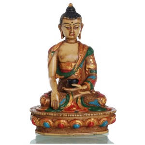 Akshobya / Shakyamuni 20 cm Resin bemalt