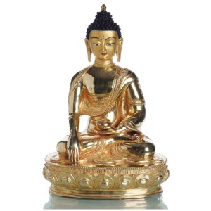 Akshobhya - Shakyamuni  Buddha 33,5 cm vollfeuervergoldet