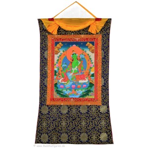 Thangka - Grüne Tara 72 x 112 cm