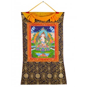 Thangka - Vajrasattva - Dorje Sempa 72 x 112 cm