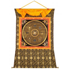 Thangka Mandala Weiße Tara  Mantra 121 x 152 cm