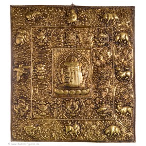 Votivtafel - Tibetischer Kalender 39 x 35,5 cm