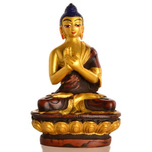 Vairocana 11,5cm Resin golden Statue