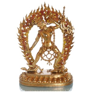 Vajra Dakini 37 cm vollfeuervergoldet