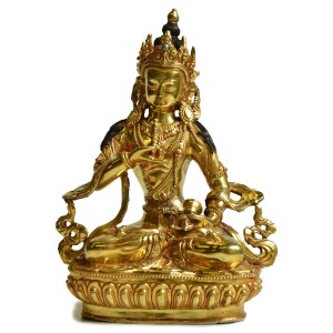 Vajrasattva Statue  21,5 cm vollfeuervergoldet