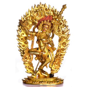 Vajravarahi 20 cm vollfeuervergoldet Buddha Statue