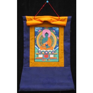 Thangka Meditationsbuddha Amoghasiddhi