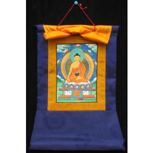 Thangka Meditationsbuddha Ratnasambhava