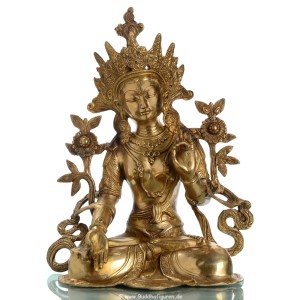 weiße tara statue