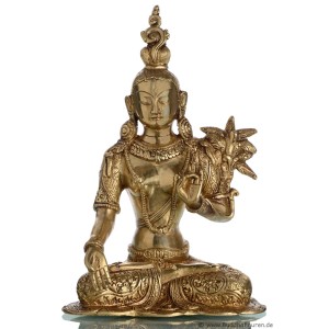 weiße tara statue